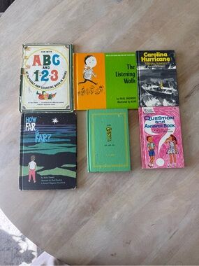 Vintage Children’s Learning Book Lot- 6 books